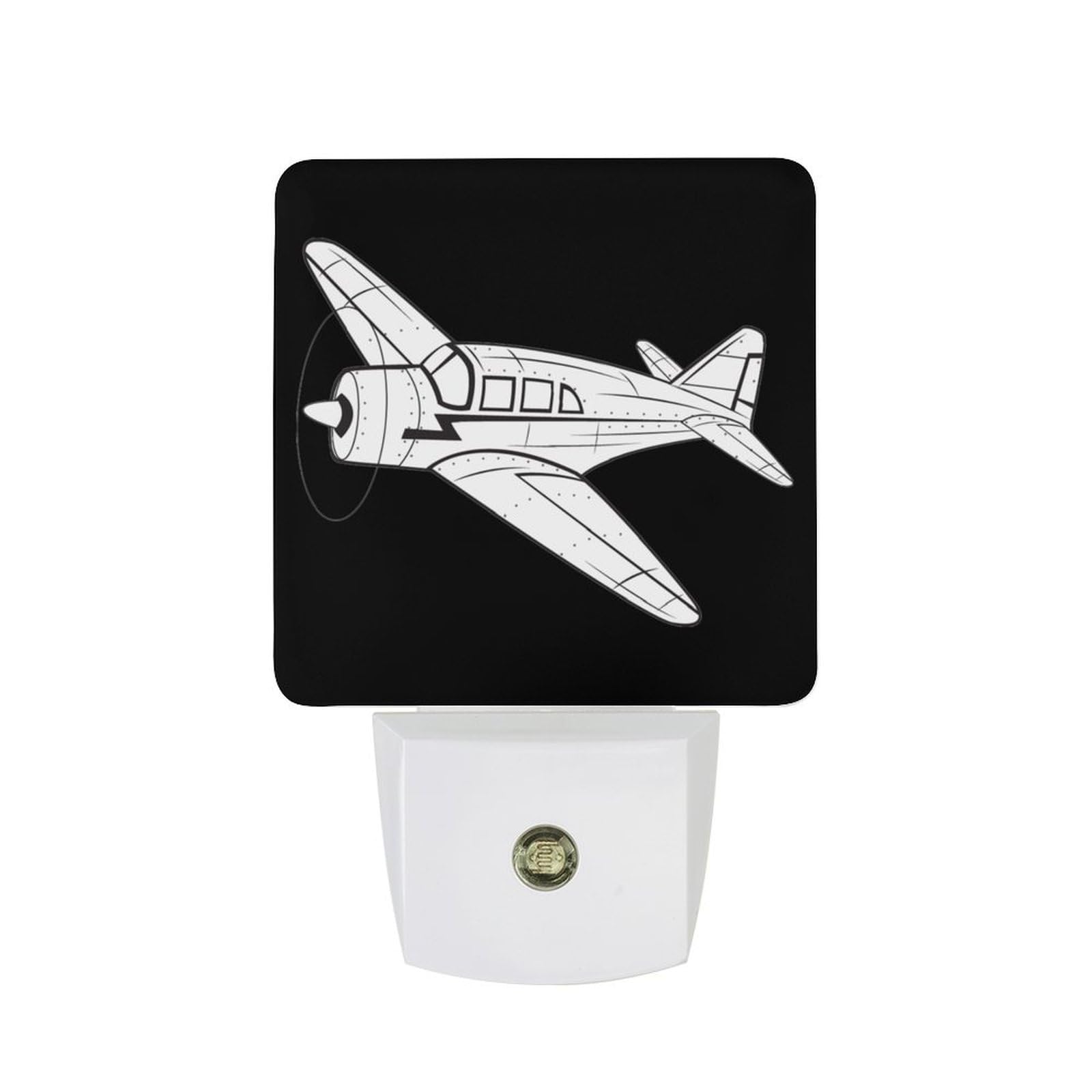 Nqrxadcrt Style Airplane Night Light Plug In Wall Lights Bedside Lamp Bedrooms Home Hallways Decoration