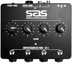 Amplificador de Fone Santo Angelo AF4 Preto