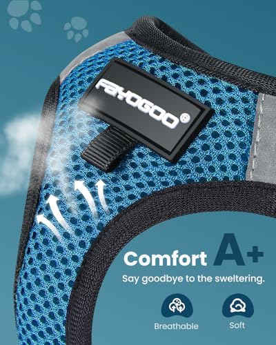 Image of FAYOGOO Cat Harness and Leash Set, Escape-Proof Step-in Vest for Walking