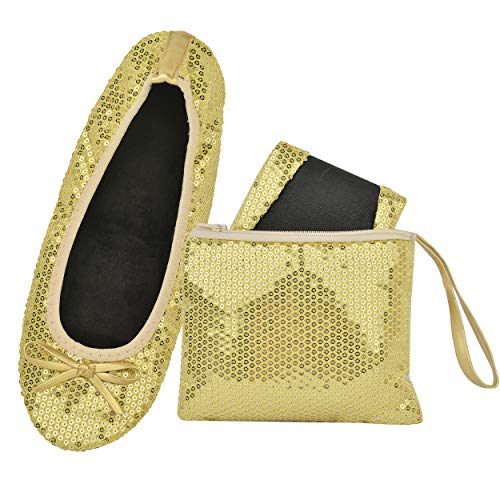 Image of Women's Foldable Ballet Flats - Portable Flat Shoes for Travel and Wedding that Fit in Your Purse