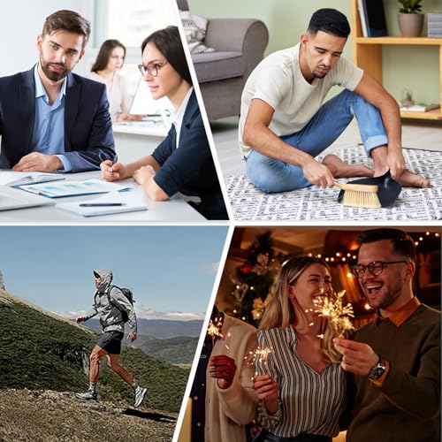 BONANGEL Mens Dress Socks Fun Funny Novelty Colorful Crazy Crew Dress Socks For Men 8-12