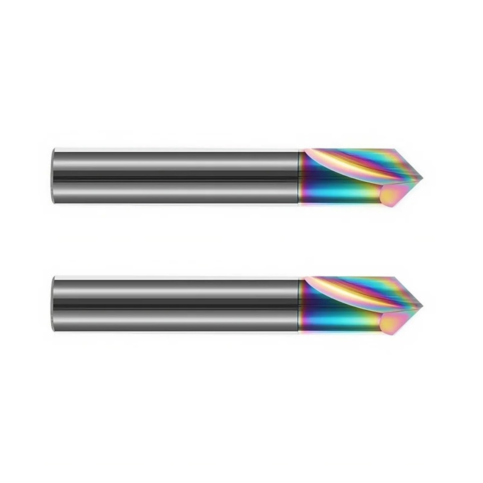 Juego de Brocas avellanadas HRC55 carburo tungsteno Acero, Fresa Biselado 90 Grados for Herramienta Tallado Aluminio(3x3Dx50Lx90deg,1PCS)