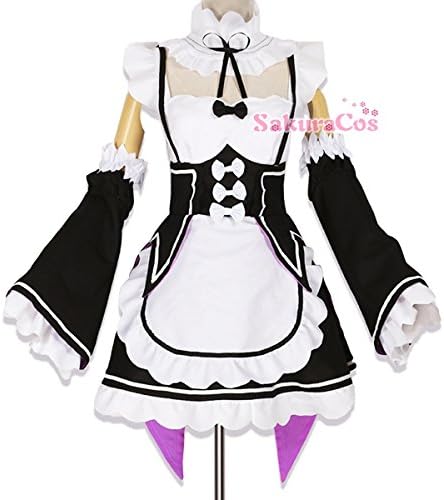 Amazon Sakuracos 一部即納 Re ゼロから始める異世界生活 リゼロ ラム レム メイド コスプレ衣装 コスチューム ハロウィン クリスマス 制服 大人 アニメ Cosplay イベント コスプレ 仮装 通販