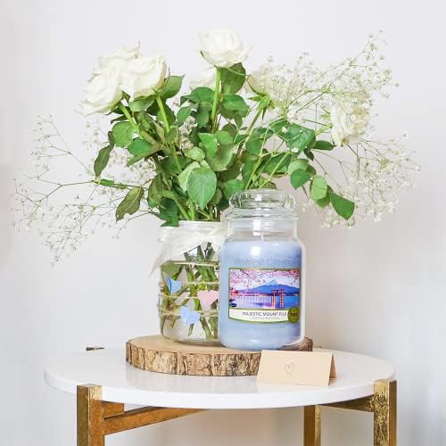 Yankee Candle Scented Candle | Majestic Mount Fuji Large Jar Candle | Sakura Blossom Festival Collection | Burn Time: Up to 150 Hours | Great for Gifting