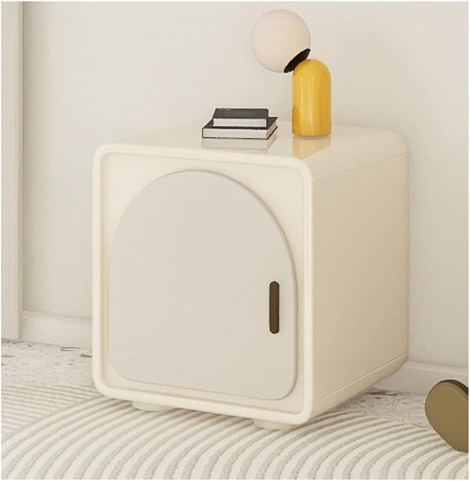 QIAOLI Bedside Tablee Bedside Table 2Drawer Shelf Storage