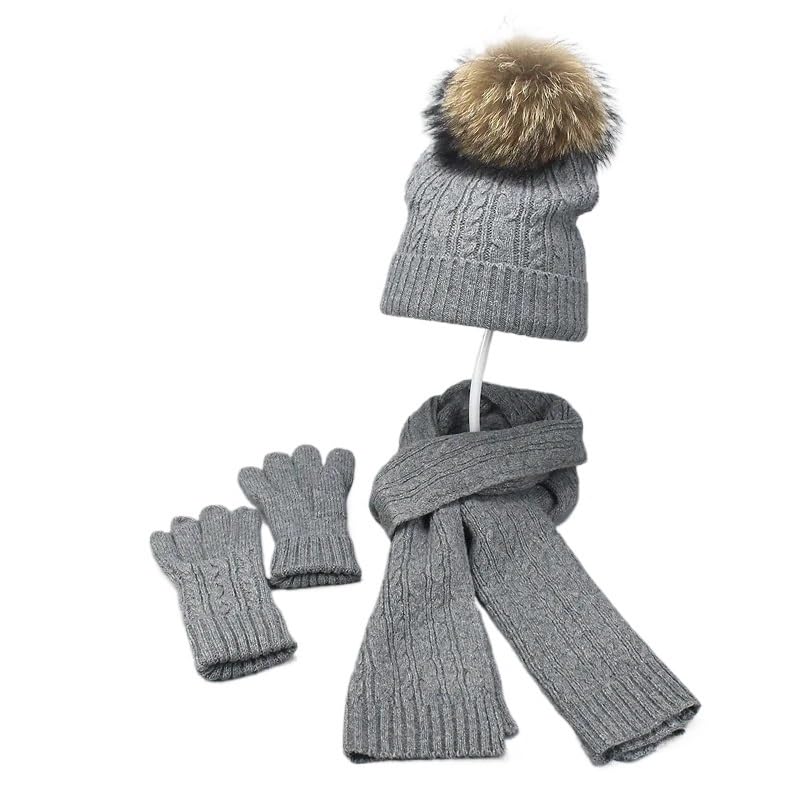 Wintermütze, Schal, Handschuhe, 3-teiliges Set, warme Mütze, Handschuhe, Halstuch-Set, geeignet for Männer und Frauen, leicht zu tragen, winddicht und warm, perfekt for den Außenbereich, kann auch ein