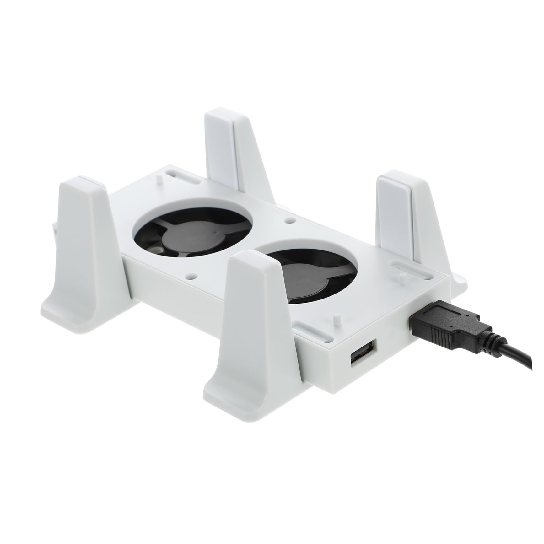 Veemoon 1set Supporto Ventilatore Di Raffreddamento Per Console Con Ventole Regolabili e Porte Usb Base Verticale Per Dissipazione Calore Series