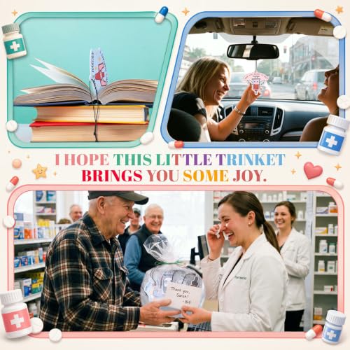 Image of Siifert 60 Pcs Pharmacy Technician Gifts Bulk Air Freshener Car Women Men