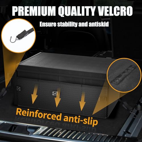 Mikkuppa QSP236 Car Trunk Organizer - 65L Collapsible Trunk Organizer Sturdy Trunk Storage Organizers Car Trunk Organizer thumb #3