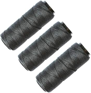 3 Rolls Sewing Threads Weaving Threads Using for Hand Sewing Hair Weft Hair Extensions Wig DIY Black