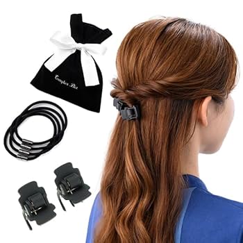 コンプレックスビズ　ヘアクリップ２個組、ヘアコーム 2個組セット ブラック Amazon | コンプレックスビズ [Amazon限定] スーパークリップ