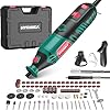 HYCHIKA 170W Rotary Tool, Variable Speed Rotary Tool Kit with Flex Shaft, 173pcs Accessories Kit & 8000-35000RPM Multi-Tool, Perfect for Cutting, Detail Sanding, Engraving, and Wood Carving