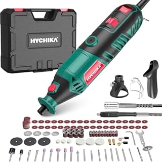 HYCHIKA 170W Rotary Tool, Variable Speed Rotary Tool Kit with Flex Shaft, 173pcs Accessories Kit & 8000-35000RPM Multi-Tool, Perfect for Cutting, Detail Sanding, Engraving, and Wood Carving