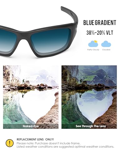 Image of BLAZERBUCK Polarized Replacement Lenses for Oakley Valve New 2014 OO9236 Sunglass