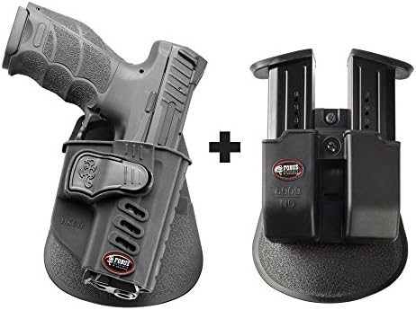Fobus HK2CH Paddle Conceal Concealed Carry Holster H&K VP9 + 6909 ND Double Magazine Pouch