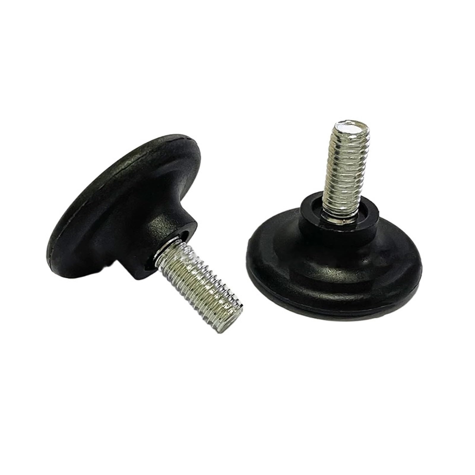 32 Piedini livellanti - Gambe Regolabili in Ferro Nero e plastica per mobili, tavoli, sedie, divani e armadi - Antiscivolo, perfette per l'uso in casa e in Ufficio