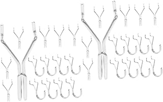 SOLUSTRE 30 Pcs Tool Hook Pegboard Shelving Hook Pegboard j Hooks Metal Heavy Duty Pegboard Hooks for Tool Peg Hooks for Pegboard Small Heavy Duty Pegboard Hook Kit Tools Set Iron Household