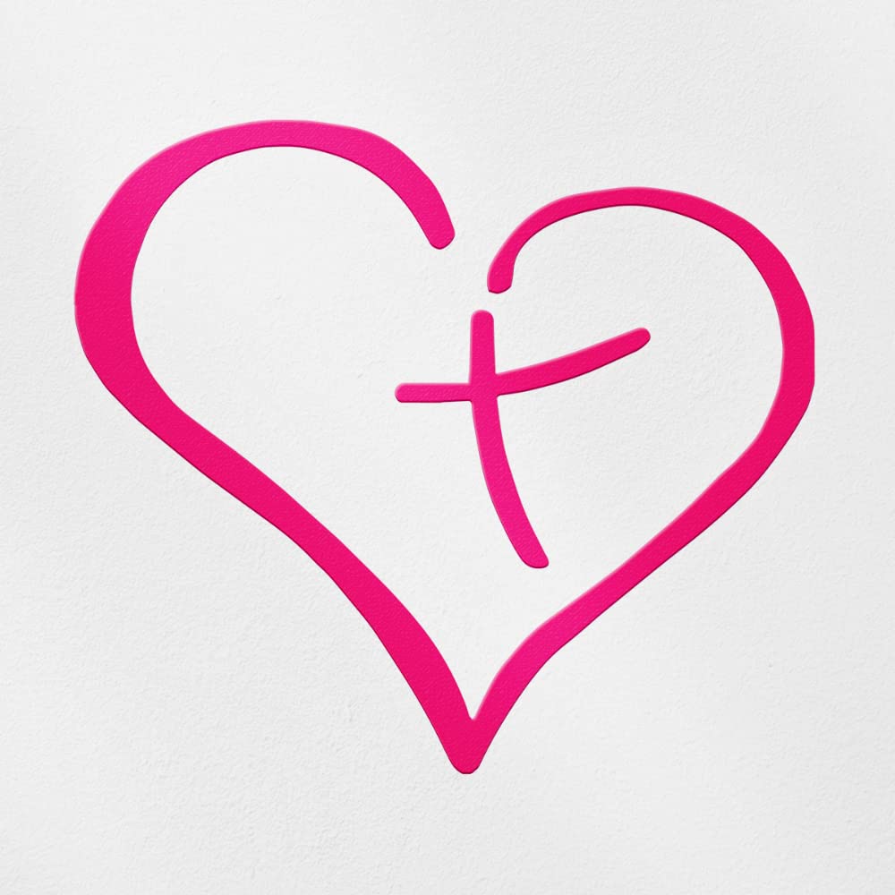 Amazon.com - Transparent Decal Stickers of Christian Cross Inside