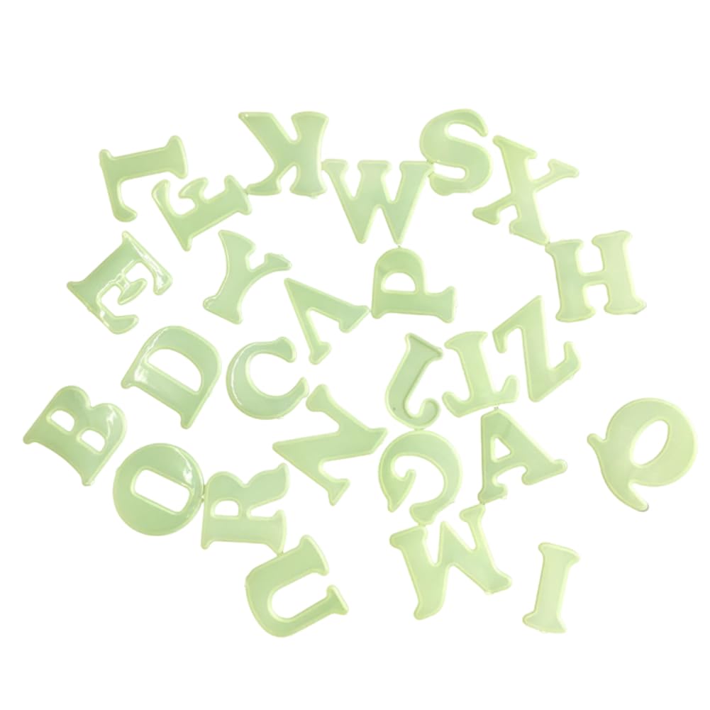 26 Letter Sticker Glow in The Dark Wall Stickers for Kids Fluorescent Numbers Stickers Large Size English Alphabet Wall Sticker Sticker