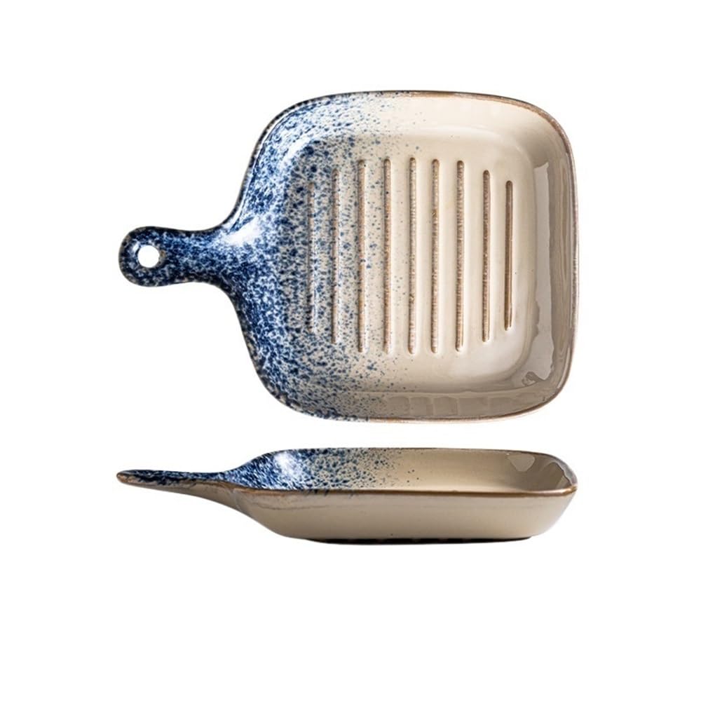 HPTHLY Baking Bowl Cheese Baked Rice Baking Plate High Temperature Ceramic Afternoon Tea Restaurant Dim Sum Snack Baking Dish