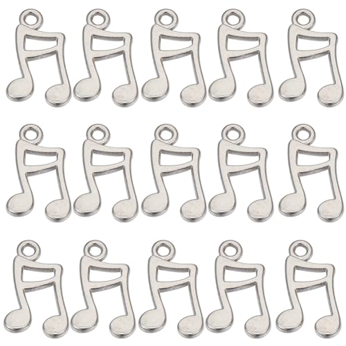 SUNNYCLUE 1 Box 150Pcs Music Notes Charms Bulk Musical Note Charm Small Music Note Symbol Instrument Mini Tibetan Alloy Style Music Festival Charms for jewellery Making Charms Earring Necklace DIY