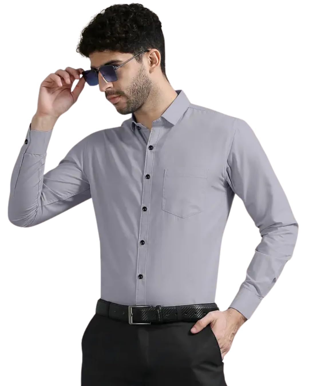 Zee GoldMen's Solid Regular Fit Casual Shirt