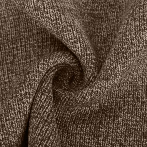 Men's Blazer Collar Casual Long Sleeve Cardigan Open Front Sweater Stand Collar Button Knit Sweaters with Pockets4