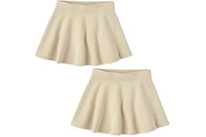 Double the Fun: Girls' Active French Terry Skirt 2-Pack