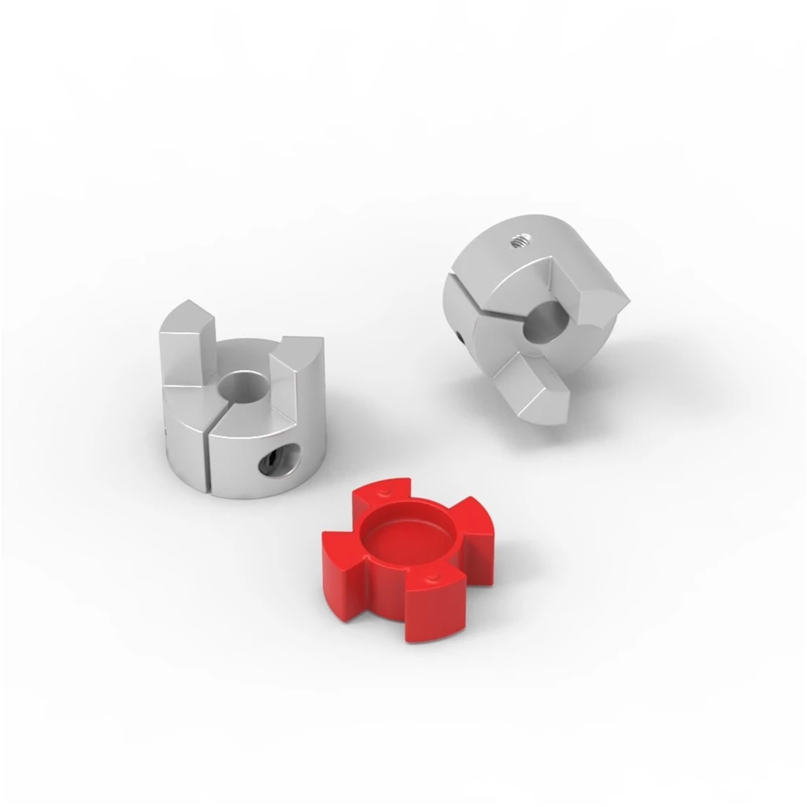 Coupleur à deux mâchoires XB D25L35 en aluminium, connecteur de moteur d'accouplement d'arbre flexible CNC 5/6/10/12 mm, 1 pièce(6.35mm-10mm)