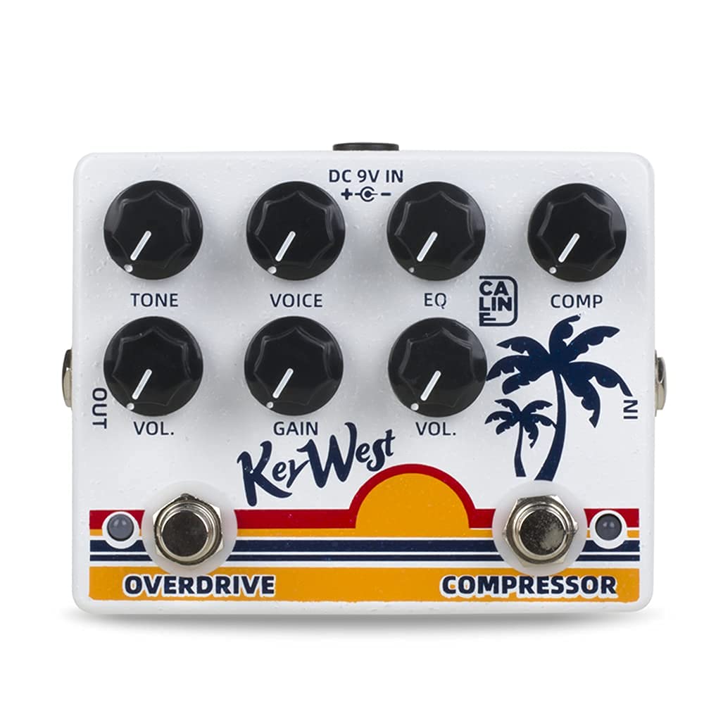 Caline DCP-05 KEY WEST Pédale Compresseur Overdrive Effet Pédale Double Pédale pour Guitare