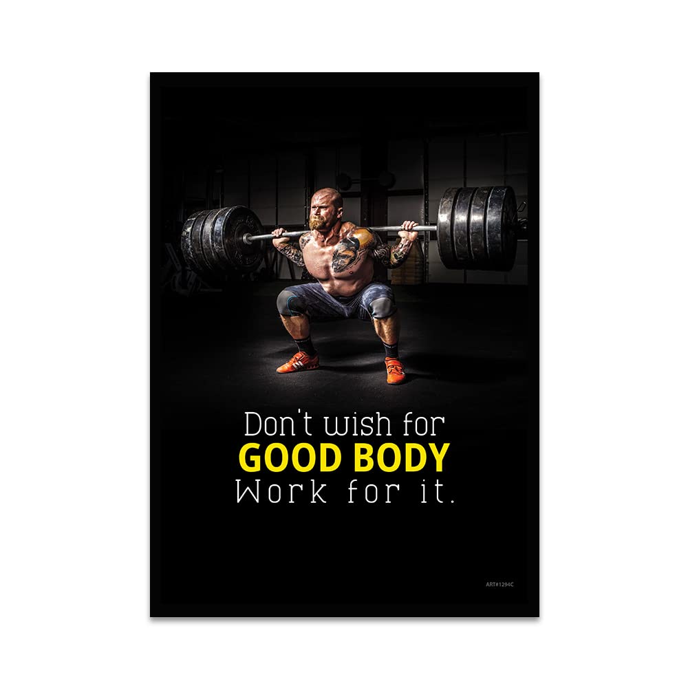 BE FIRST Gym Motivational Posters for Home Gym Decor, Motivational Gym