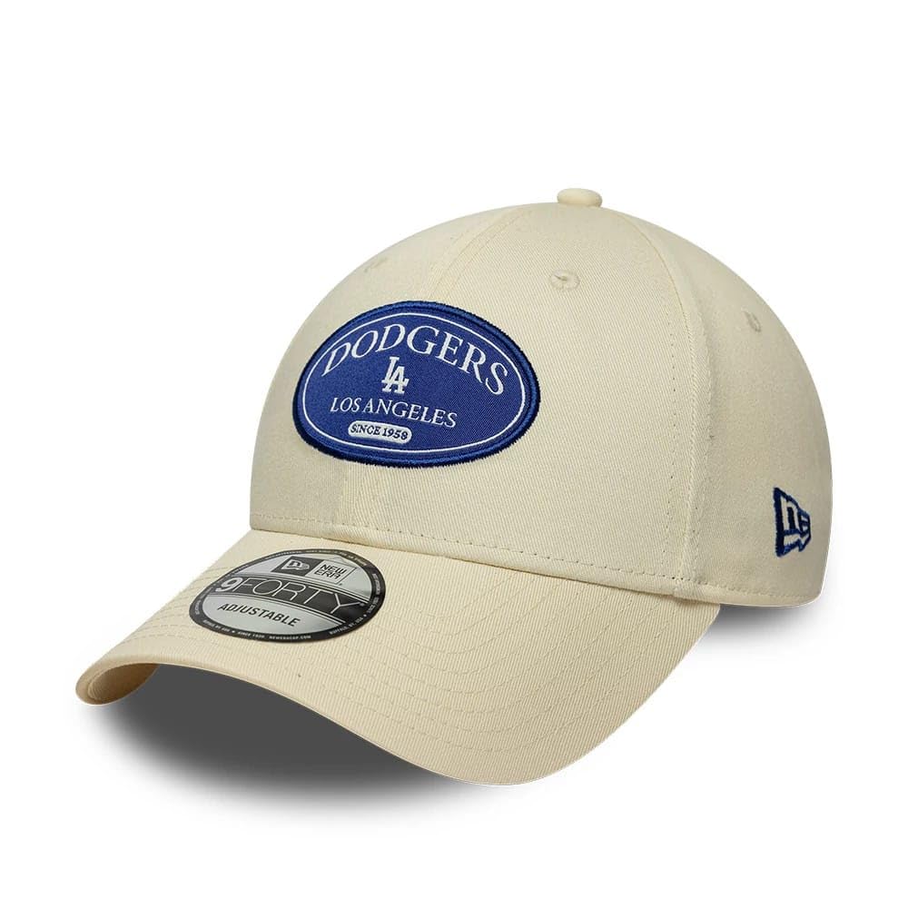 New Era Los Angeles Dodgers Patch 9Forty Adjustable Cap Beige
