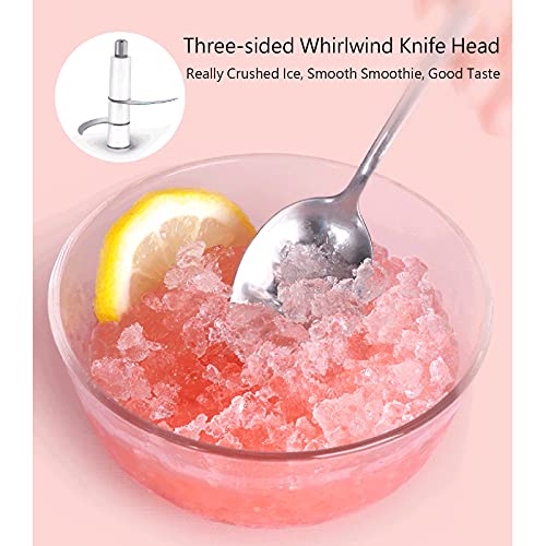 USB Wiederaufladbar Electric Eisschaver Maschine mit Edelstahl Blatt, Tragbarer Multifunktion Eisschaver Maschine… – Bild 5