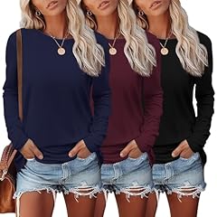 3pcs Black / Wine Red / Navy Blue