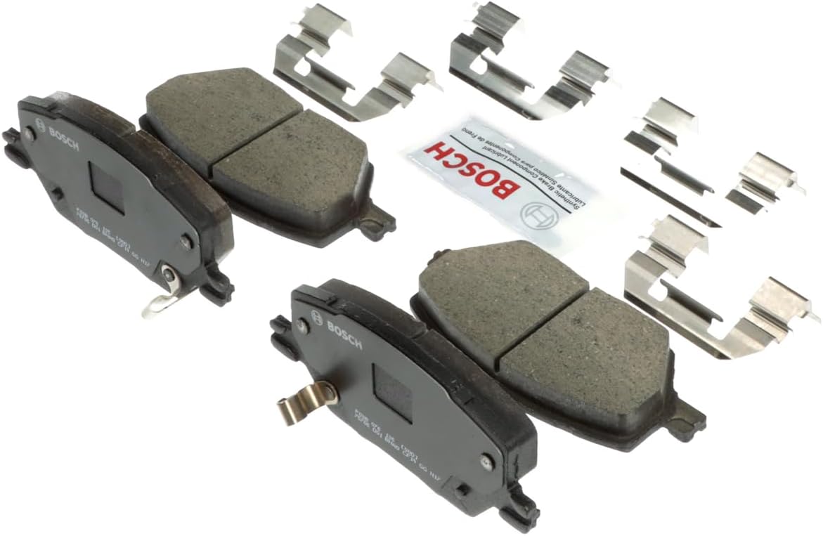 BOSCH BC1811 QuietCast Premium Ceramic Disc Brake Pad Set - Compatible with Select Fiat 500X; Jeep Compass, Renegade; FRONT