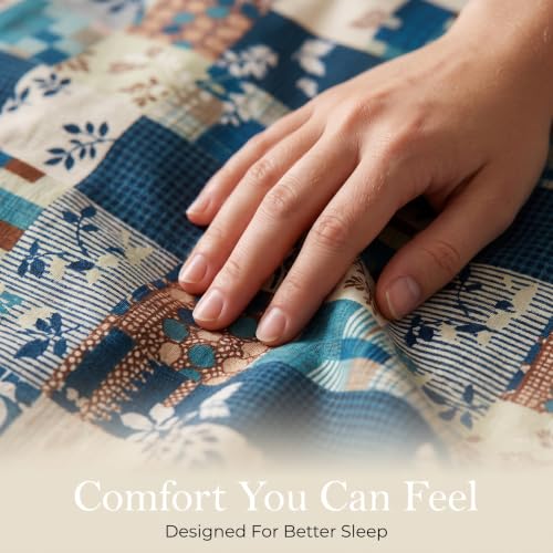 Image of VAS COLLECTIONS 240 TC Cotton Double Bedsheet with 2 Pillow Covers, Ultra Soft & Breathable Bed Sheet Set, Skin Friendly, Fade Resistant, Easy Care Bedding, 90 x 100 Inches - Turquoise Blue
