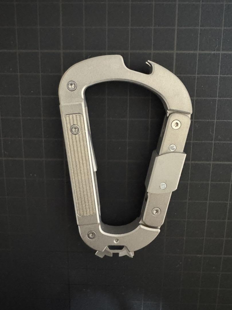 Amazon.co.jp: OCTO Titanium チタン製カラビナ EDC マルチ