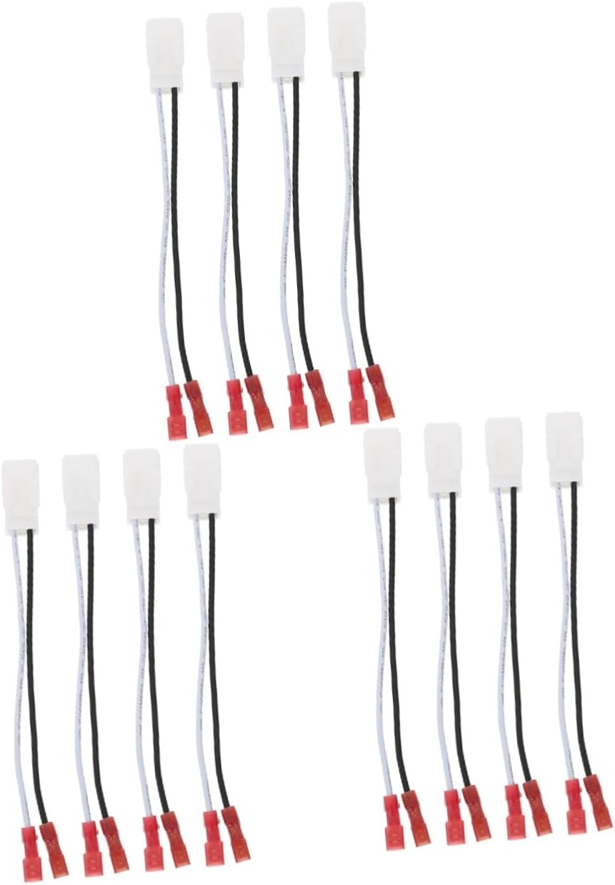 Mobestech 12pcs Vehicle Speaker Harness Speaker Wire Adapter Car Cable Converter Enhance Car Audio Quality
