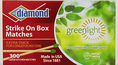Diamond Greenlight Strike on Box Kitchen Matches 300-Count