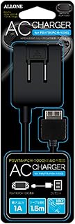 ALG-PVACK AC Charger for PSVITA 1000, Black, 3.9 ft (1.5 m), Retro Gaming, Max Output 1A, Easy Charging, Swing Plug