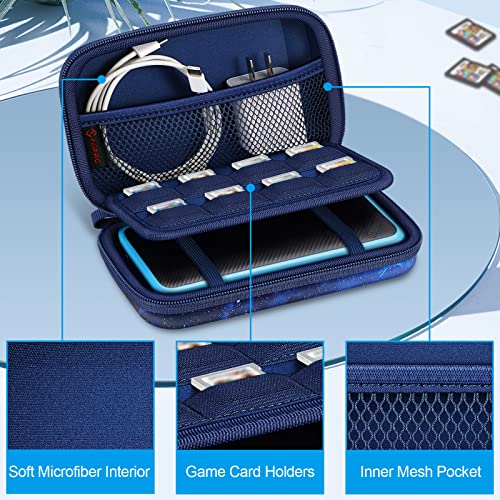 Image of Fintie Carrying Case for Nintendo New 2DS XL LL /New 3DS / 2DS / 3DS XL LL, Protective Hard Shell Portable Travel Cover Pouch with Game Card Slots & Inner Pocket, Starry Sky