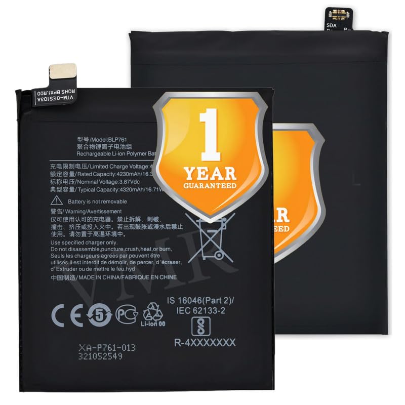 Image of Original BLP761 Battery Compatible for OnePlus 8 (IN2010, IN2013, IN2017, IN2019) - (4320mAh) - 1 Year Warranty K7