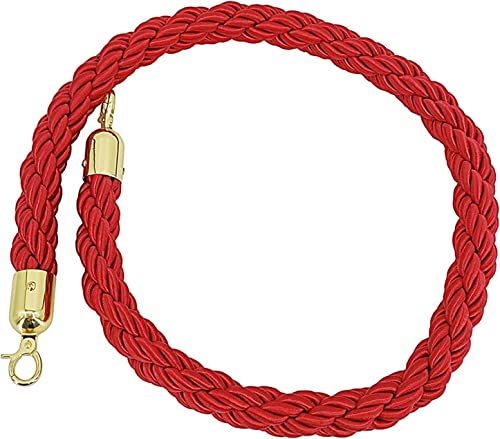 Corde torsadée de poteau rouge de 0.6m pour barrière de guidage