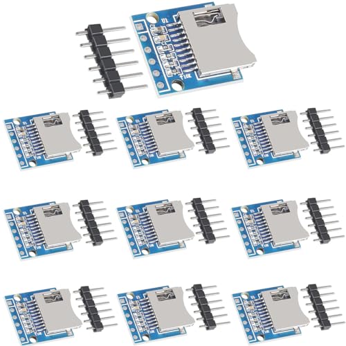 DKARDU 11 pcs SD Card Module Micro SD SDHC TF Card Adapter Reader Module with SPI Interface Level Conversion Chip with pinheader for Arduino
