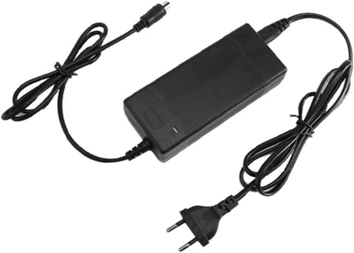 EXCEART Caricabatteria per Monopattino Elettrico Compatibile Alimentatore Sicuro con Protezione Completa Ingresso Design Compatto e Leggero Nero