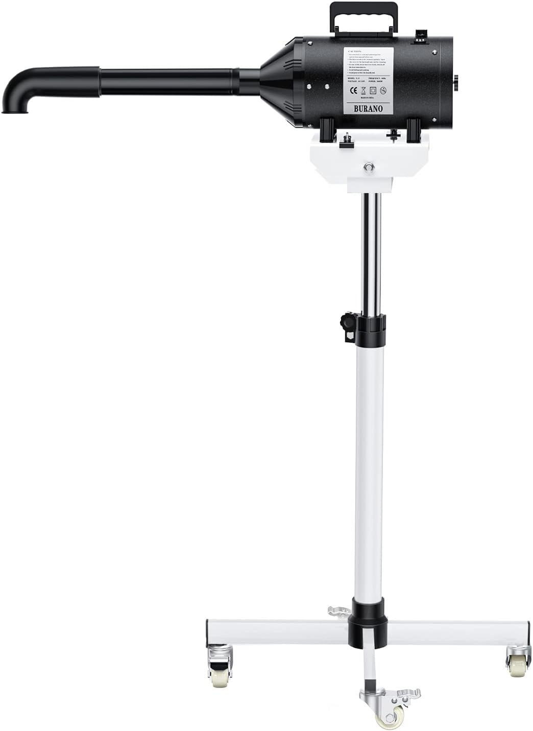 Burano Dog Dryer Stand, High Velocity Grooming Dryer Stand with Variable Air Speed and Heat
