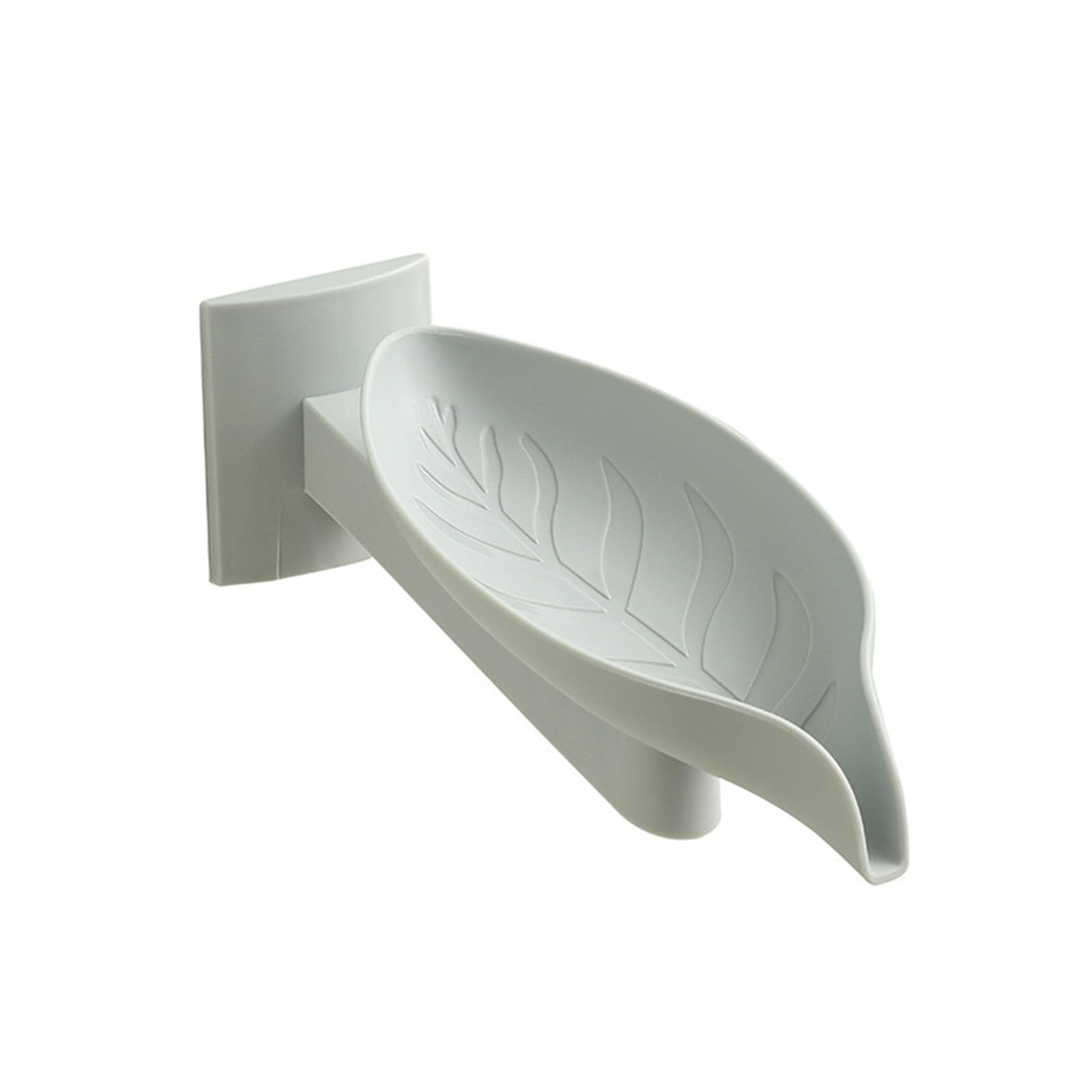Kalttoy Shape Soap Tray Water Auto Draining Organizers Kitchen Countertop Wall Mounted Adhesive Adjustable Soap Holder Shape Tray