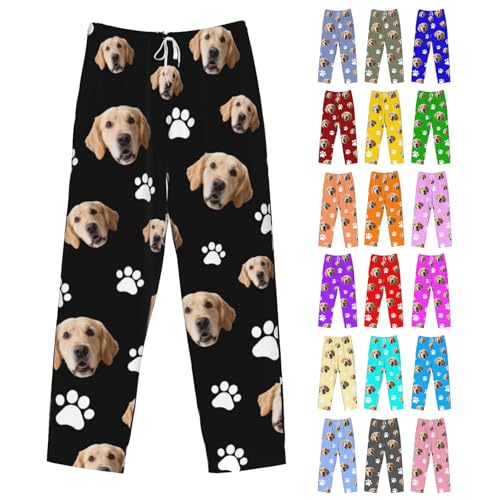 Custom Pajama Pants,Customizable Pajamas, Customized Pajama with Logo/Photo/Face, Personalied gifts