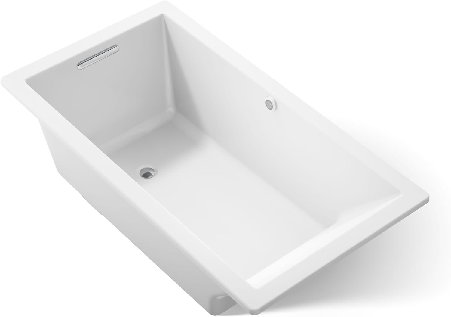 Kohler 1136-W1-0 Underscore® 66" x 36" drop-in bath with Bask® heated surface, White