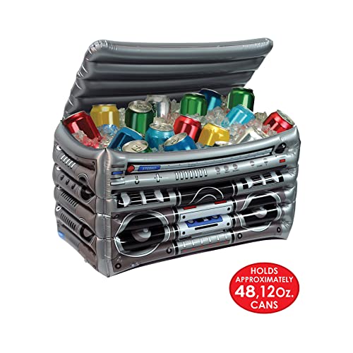 Image of Beistle Inflatable Cooler - 50's & 80's Party Decorations, Drink Containers, Beverage Cooler, Music Themed Decorations: Decades